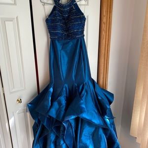 Navy blue two piece prom dress!